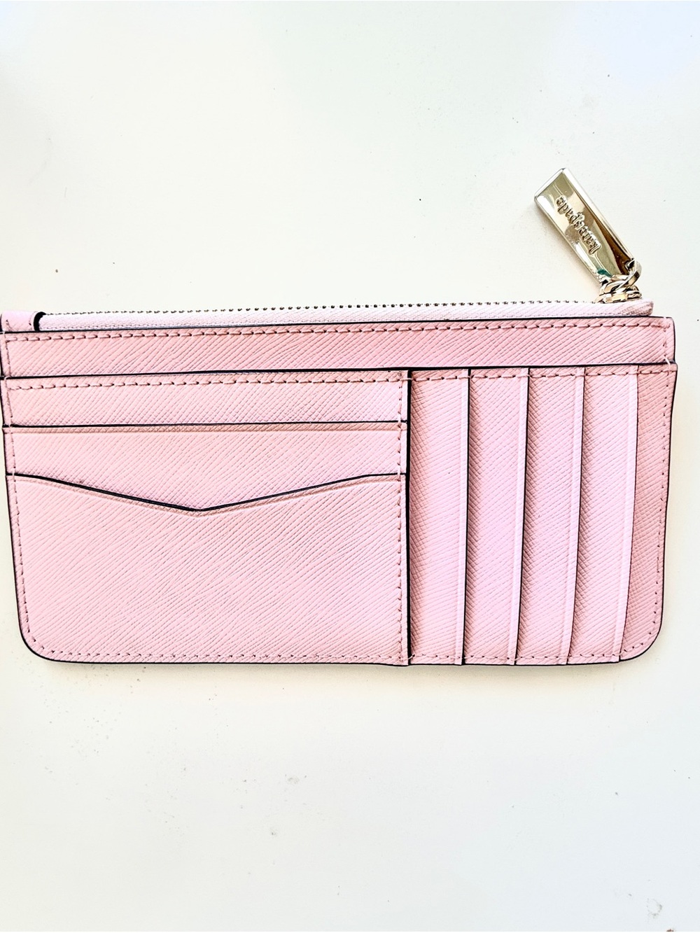 Kate Spade New York Staci Pineapple Large Slim Zip Card Holder Wallet Pink - Picture 2 of 4